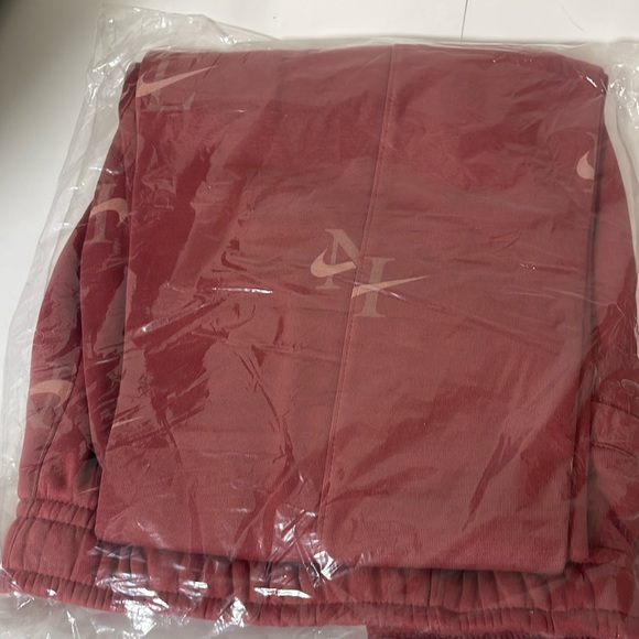 Nike mens jogger pants rust red size large club fleece - Picture 2 of 5